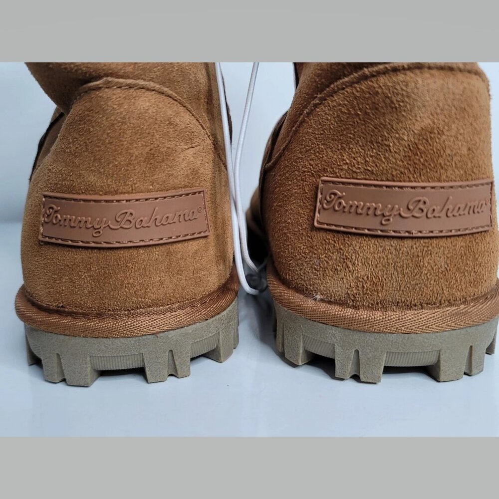Tommy Bahama Womens Size 10 Brown Suede Leather Sherpa‎ Lined Boots AFET - Picture 5 of 9